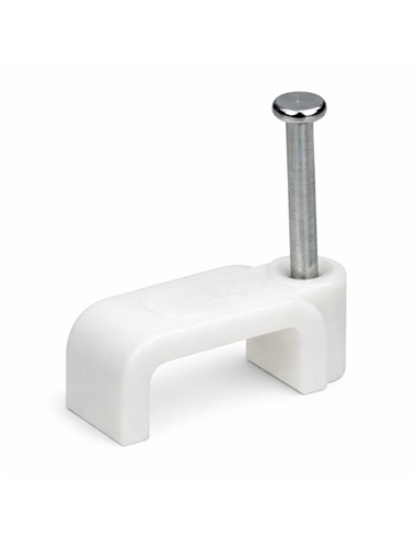 ABRAÇADEIRA com PREGO de AÇO para CABO PLANO 7mm - 1109307
