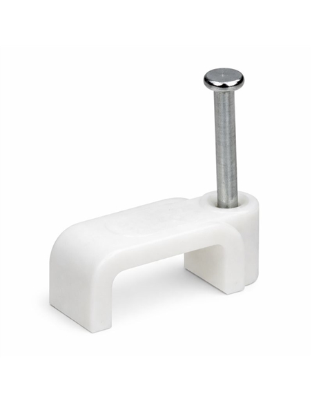 ABRAÇADEIRA com PREGO de AÇO para CABO PLANO 7mm - 1109307