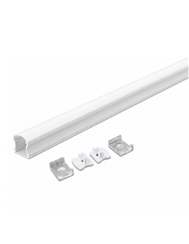 Perfil Alumínio Dif. Opalino 17.2x15.5x2000mm V-TAC 3366 - 8953366