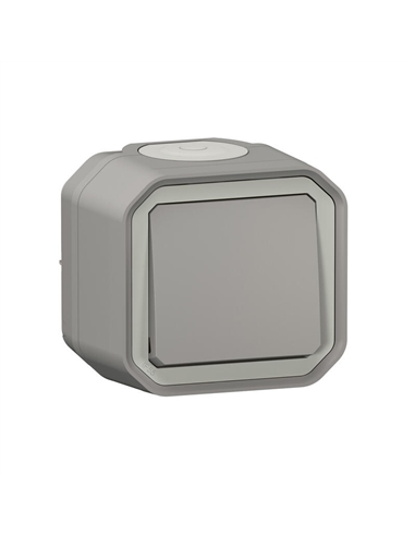 Plexo New IP55 Comutador Escada Cinzento Legrand 069711L - 069711L