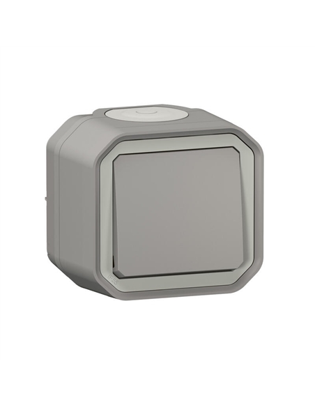 Plexo New IP55 Comutador Escada Cinzento Legrand 069711L - 069711L
