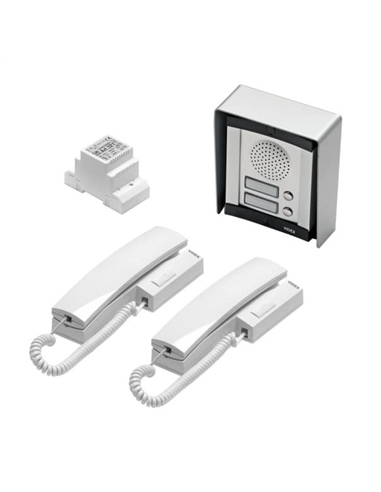 KIT AUDIO BIFAMILIAR ALUMINIO VIDEX 8K2/A - VX-8K2/A