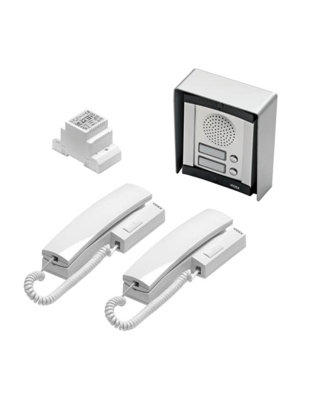 KIT AUDIO BIFAMILIAR ALUMINIO VIDEX 8K2/A - VX-8K2/A