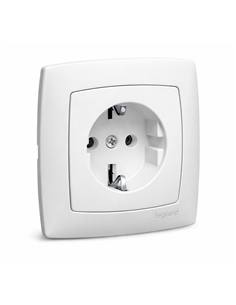 SUNO TOMADA SCHUKO 2P+T MONOBLOCO PARAFUSO BRANCO 774086 - 774086