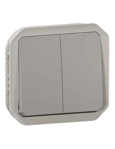 PLEXO NEW IP55 COMP COMANDOS DUPLOS CINZENTO 069525L - 069525L
