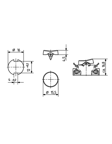 TAMPA INTERRUPTOR PRETO 43.409.E007-401-12 - 43.409.E00740112