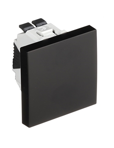 INTERRUPTOR UNIPOLAR 2 MODULOS PRETO MATE 45011SPM - 45011SPM