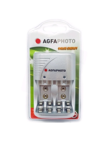 Carregador De Baterias AA/AAA/9V AGFAPHOTO - 4305615648897