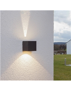 Aplique LED CUBO CCT3 ANG. AJUSTAVEL PRETO 2x5W MAXLED 38574 - 721.38574 2
