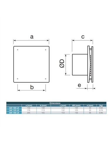 EXTRATOR WC SLIENCIOSO CAIROX SAF 150 LD - 888C0160049