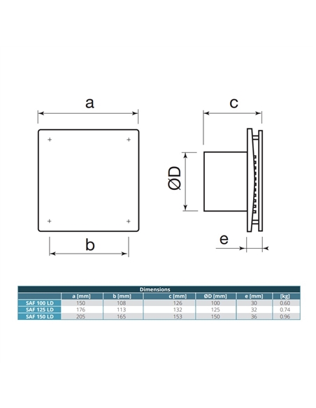 EXTRATOR WC SLIENCIOSO CAIROX SAF 150 LD - 888C0160049