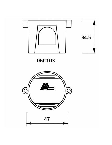 Caixa de aplique - 06C103