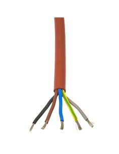 Cabo Silicone SiHF 5G1,5 VERMELHO 180ºC - 261023016N