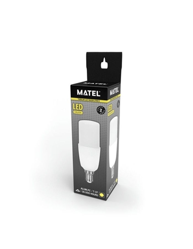 Lâmpada LED T37 E14 10W 2700K MATEL 27396 - 894.27396