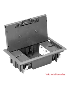 CAIXA CHÃO ANTRACITE - 8 MÓDULOS 83004CAT - 83004CAT