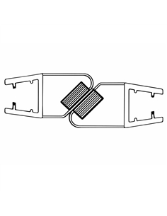 PERFIL MAGNETICO P/ VIDRO 6/8MM 90/180º - BJVM40298PT 2