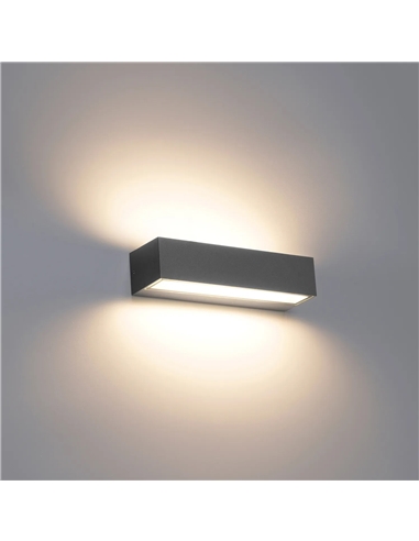 Aplique LED parede CCT3 antracite 2x10W 2525Lm MAXLED 38864 #5 - 721.38864