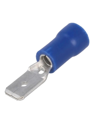 TERMINAL ISOLADO FAST-ON MACHO 2,5x4,8 - SOFTIFOM2,5X4,8