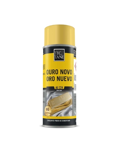 SPRAY TINTA OURO NOVO AU 224 - 400 ML TECTANE - 72AU224OURO