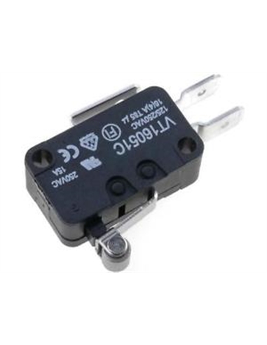 MICROSWITCH C/ PATILHA R12mm ROLAMENTO HIGHLY - VT16051C - 010-0105