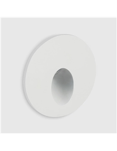 Balizador LED parede 3W 3000K redondo branco MAXLED 39373 - 721.39373