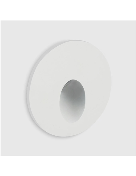 Balizador LED parede 3W 3000K redondo branco MAXLED 39373 - 721.39373