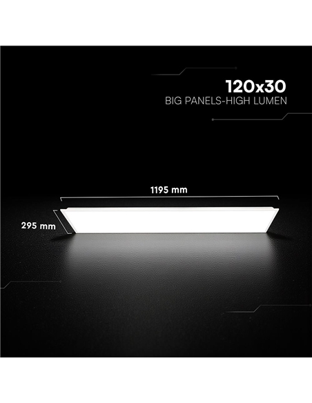 PAINEL LED BACKLITE 1200x300 40W 4000K 4800Lm CREE 241476 #1 - 895241476