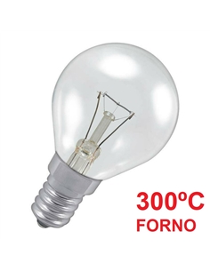 LAMPADA DE FORNO E14 40W P45 230V 300ºC VIDRO TRANSPARENTE - 890419951025