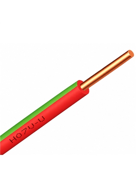 FIO H07V-U V 6 VERDE/VERMELHO - 00000521412