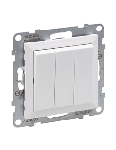 NEW SUNO Interruptor triplo Branco 721103 - 721103