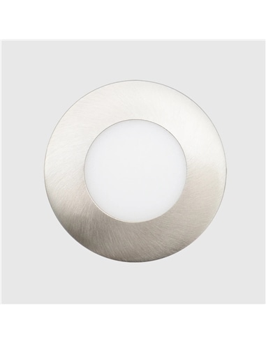Painel Led Redondo Embut. AÇO ESCOVADO 6W 3CCT MAXLED 42977 - 721.42977