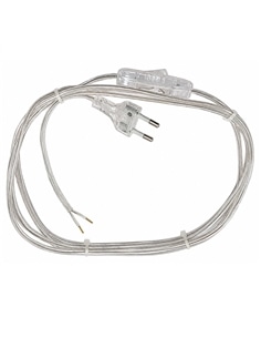 Extensão de Candeeiro com pêra 2.0m 80+120cm Transparente - 03042200