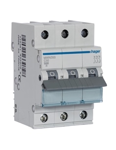 Disjuntor 3P 50A C 3kA 3M MWN350 - MWN350