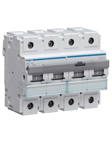 Disjuntor 4P 100A C 10kA 6M HMF490 - HMF490