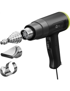 Pistola de ar quente 1500W 50-500ºC 450l/min 4 bicos - 500-77822