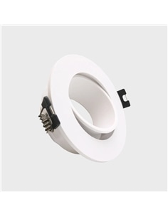 Aro GU10 Basculante Recuado Branco Redondo MAXLED 47040 - 721.47040