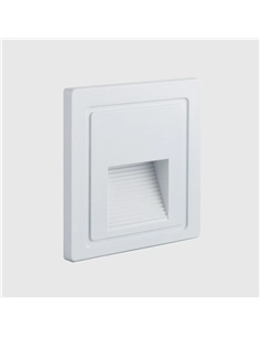 Balizador LED 2W 3000K encast. quadrado Branco Maxled 39311 - 721.39311