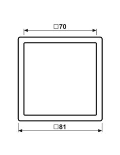 Aro simples LS 990 IP44 branco H/V Jung LS 981 WW - JUNGLS981WW 2