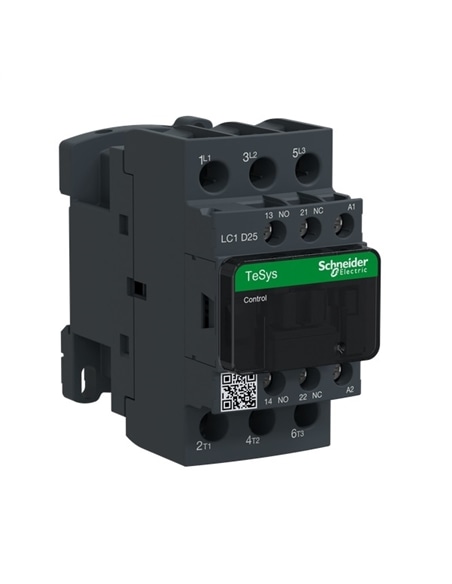 Contactor 3P 25A 1NA+1NF 11kW 24Vac Schneider LC1D25B7 #1 - LC1D25B7