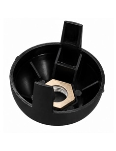Cúpula ent. metálica para suporte E27 1/2 Roscado PRETO 78 - 16238101