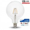 LAMPADA LED 6W G125 2700K FILAMENTO SAMSUNG V-TAC 292 - 8950292