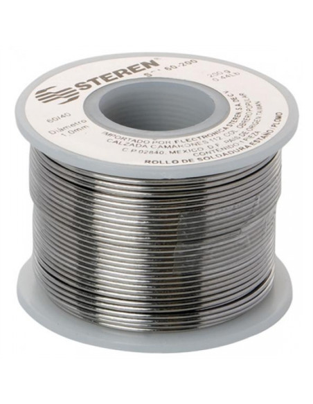 Solda em fio Sn60Pb40 1.00mm 0.25kg - 096-1456